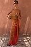 Spliced Deer Wrap Jojo Midi Skirt