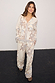 Cream Octopus Button Through Pyjamas with blue and brown sea print, relaxed fit and contrast piping, designed in-house.