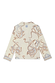 Cream Octopus Pyjama top back view featuring a detailed brown and blue octopus print on soft cream viscose.