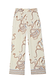 Cream Octopus Pyjama Trousers featuring a relaxed wide-leg fit and an all-over brown and blue octopus print.