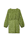 Olive Sequin Mini Vienna Petite dress in shimmering green with long balloon sleeves and a cinched waist.