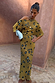 Olive Blurred Leopard Tilly Dress