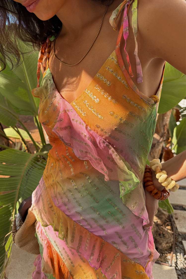 Ombre Jacquard Faro Dress | Never Fully Dressed