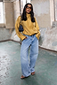 Thumbnail for Olive Organza Funnel Neck Jacket