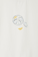 Fine-line oyster and lemon print detail on the white cotton Oyster Baby T Shirt.