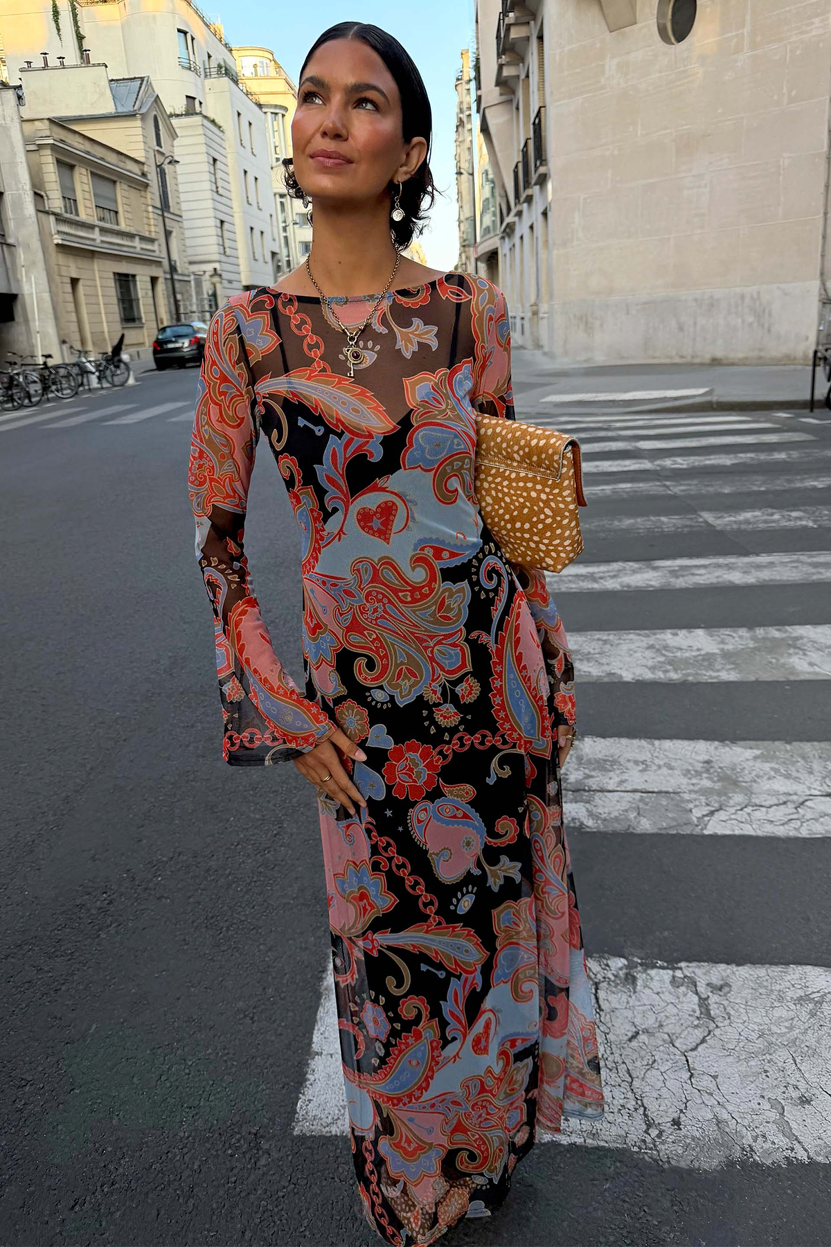 Never Fully Dressed Paisley Aria Mesh Dress