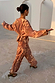 Peach Paisley Anna Top and matching balloon trousers co-ord featuring a tie waist and long sleeves.