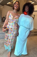 Blue Chiffon Tilly Dress and Patti Sun Check Dress on two models, highlighting inclusive sizing and vibrant London looks.