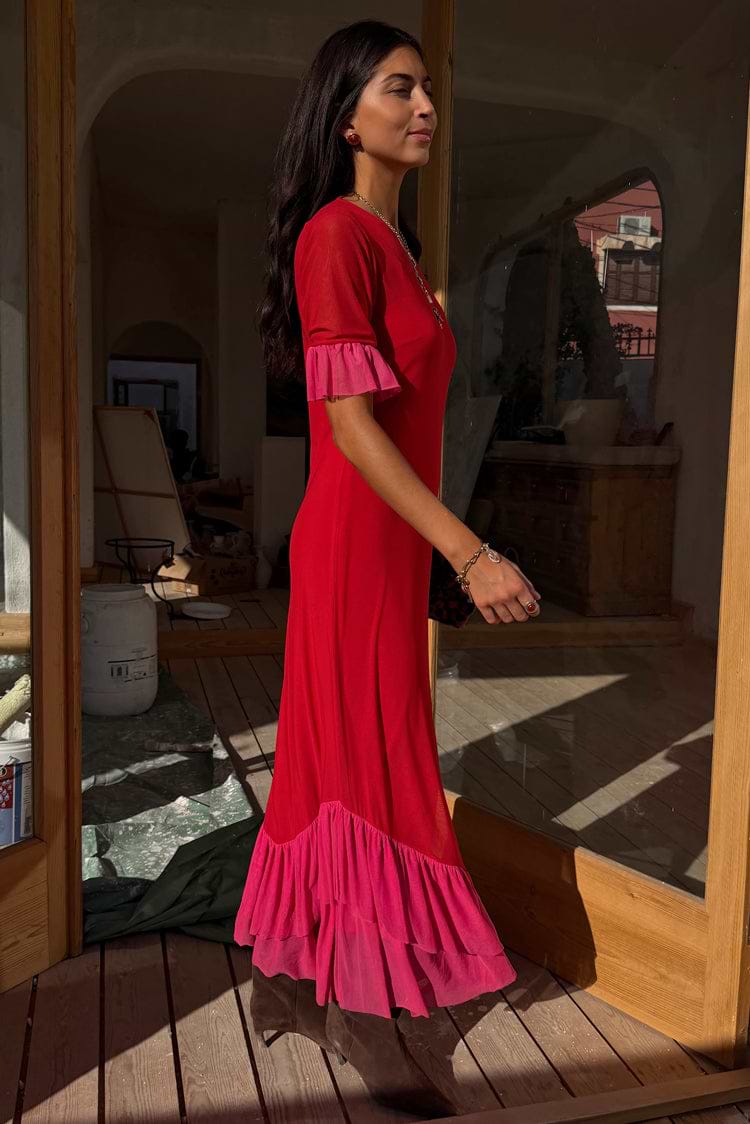 never fully dressed red dress I said YES to the dress Red & Pink Angelina Dress x @ neverfullydressed r