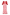 Thumbnail for Pink and Red May Dress featuring sun and palm motifs, pleated cups and puff sleeves in a body-sculpting midi fit.