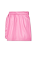 Pink vegan leather mini Jaspre wrap skirt with iconic multi-wear tie fastening.