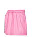Thumbnail for Pink vegan leather mini Jaspre wrap skirt with multi-wear tie fastening on a white background.