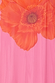 Thumbnail for Close-up of the iconic orange poppy print on a pink mesh fabric, part of the Pink Poppy Sleeveless Mesh Dress.