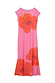 Pink Poppy Sleeveless Mesh Dress with iconic orange poppy prints on a sheer pink base.