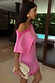 Pink Scallop Mini Jaspre Skirt and Tilly Top featuring contrast scalloped trim and wrap tie fastening.