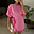 Pink Scallop Mini Jaspre Skirt with a wrap tie and scallop trim, styled as a multi-wear co-ord.