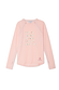Thumbnail for Pink Life is Tough accessible long sleeve t-shirt with colourful lettering and functional zips for treatment access.