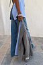 Thumbnail for Grey Love Pinstripe Blazer