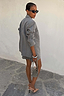 Grey Love Pinstripe Blazer