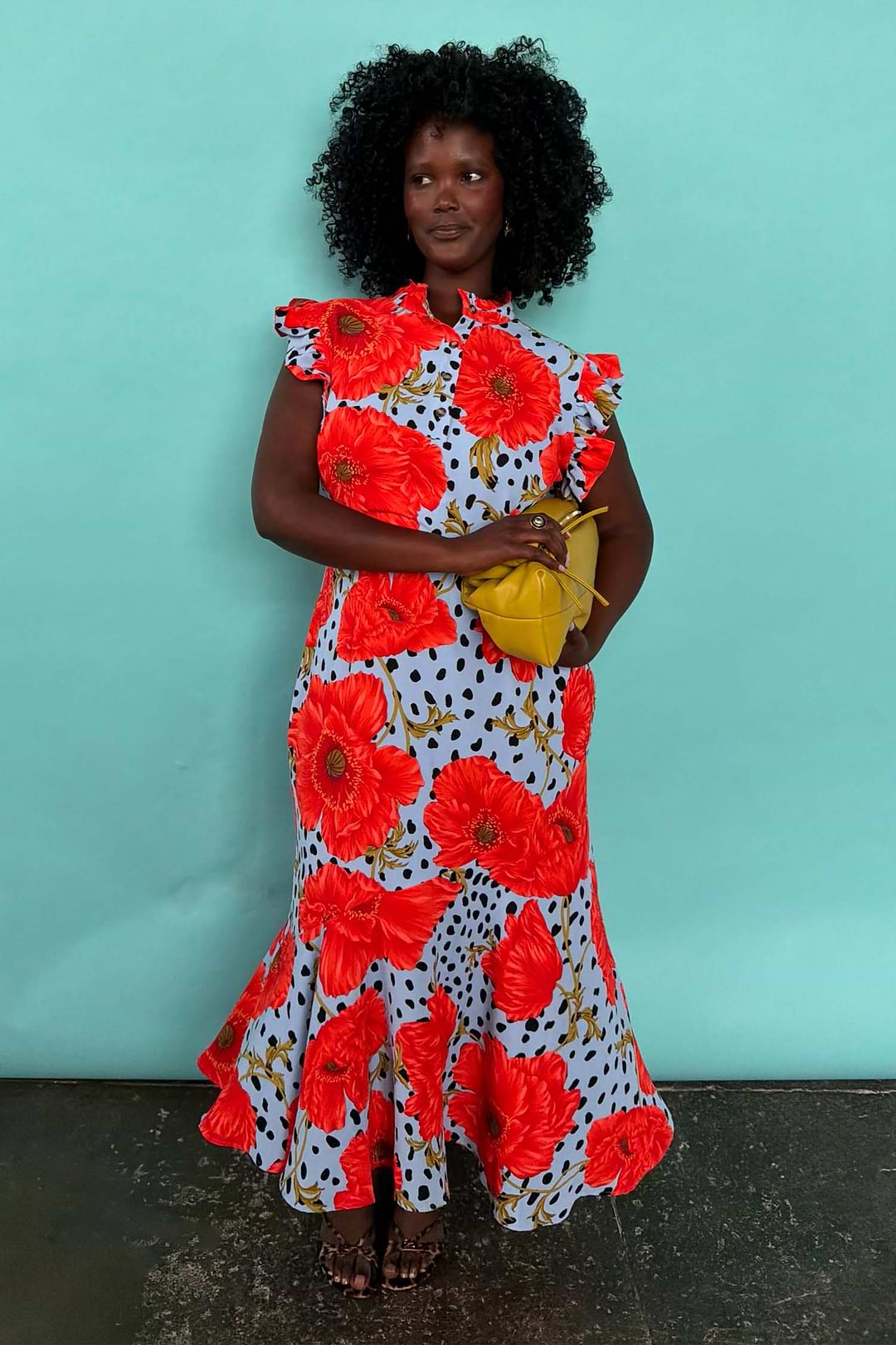 Blue Deer Poppy Remi Midi Dress | Never Fully Dressed