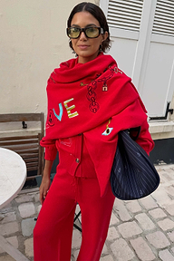 Red Amore Large Bandana