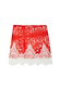 Iconic red bandana print Maeva mini skirt with a white lace border and elasticated waist.