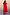 Thumbnail for Red Darcy Cotton Midi Dress with a dropped waist and cap sleeves, designed in London and shown on a model.