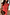 Thumbnail for Red Bandana Remi Dress featuring leopard sleeve frills and tortoise buttons on a model with a leopard clutch.