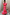 Thumbnail for Pink Soleil Remi Dress featuring in-house red sun motifs, pleated frills, and an asymmetrical skirt on a model.