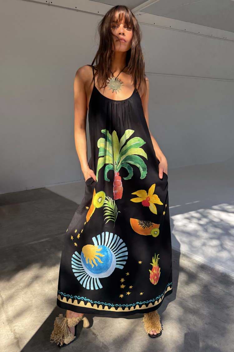 never fully dressed maxi dress Black Rio Women's Midi/ Maxi Dresses How We're Styling The Perfect for gatherings Color:Brass