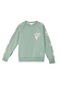 Sage green Sundazed Accessible Sweatshirt with cream palm prints, HOPE graphic, and concealed zips for treatment access.