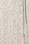 Silver Sequin Kira Wrap Dress fabric detail highlighting the texture of shimmering silver sequins.