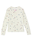 Thumbnail for White Ski Waffle Pyjamas top featuring a textured waffle finish, all-over skier print and a slit neckline.