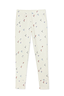 White Ski Waffle Pyjama bottoms featuring a colourful ski print, textured fabric and slim leg fit.