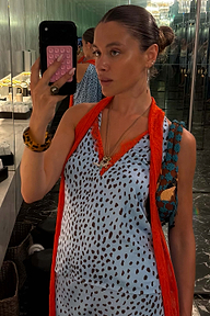 Sky Blue Deer Lily Top