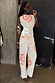 White Snake Tie Side Trousers in cotton twill with snake and star motifs and multi-wear tie ankle details.