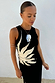 Black Sol Tank Top with a hand-painted cream sun print, styled with silver jewellery.