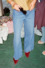 Mid Blue Soni Wide Jeans Petite