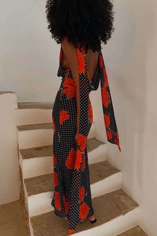 Black Poppy Sophie Dress, Multi-wear Wedding Guest Dress