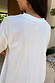 White Studded T-Shirt back view in soft cotton with a relaxed fit and subtle logo detailing.