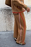 Thumbnail for Tan Barrel Leg Knit Joggers