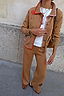 Tan Barrel Leg Knit Joggers