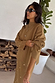 Tan Stud Evie Knit Jumper in tan brown featuring gold stud detailing and textured knit fabric.