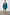 Thumbnail for Teal Vegan Leather Mini Jaspre Skirt with a wrap waist, paired with a matching shirt and pink heels.