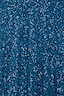 Teal Sequin Emma Dress detail highlighting the shimmering teal sequins and premium finish.