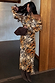 Tiger print Animal Tilly Dress with an off-the-shoulder silhouette and multi-wear long sleeves.