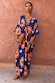 Chocolate and Blue Sun Toria Dress