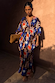 Chocolate and Blue Sun Toria Dress