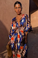Chocolate and Blue Sun Toria Dress