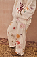 Thumbnail for Cream Sundazed Wide Leg Accessible Joggers with iconic NFD prints and side zips for treatment access.